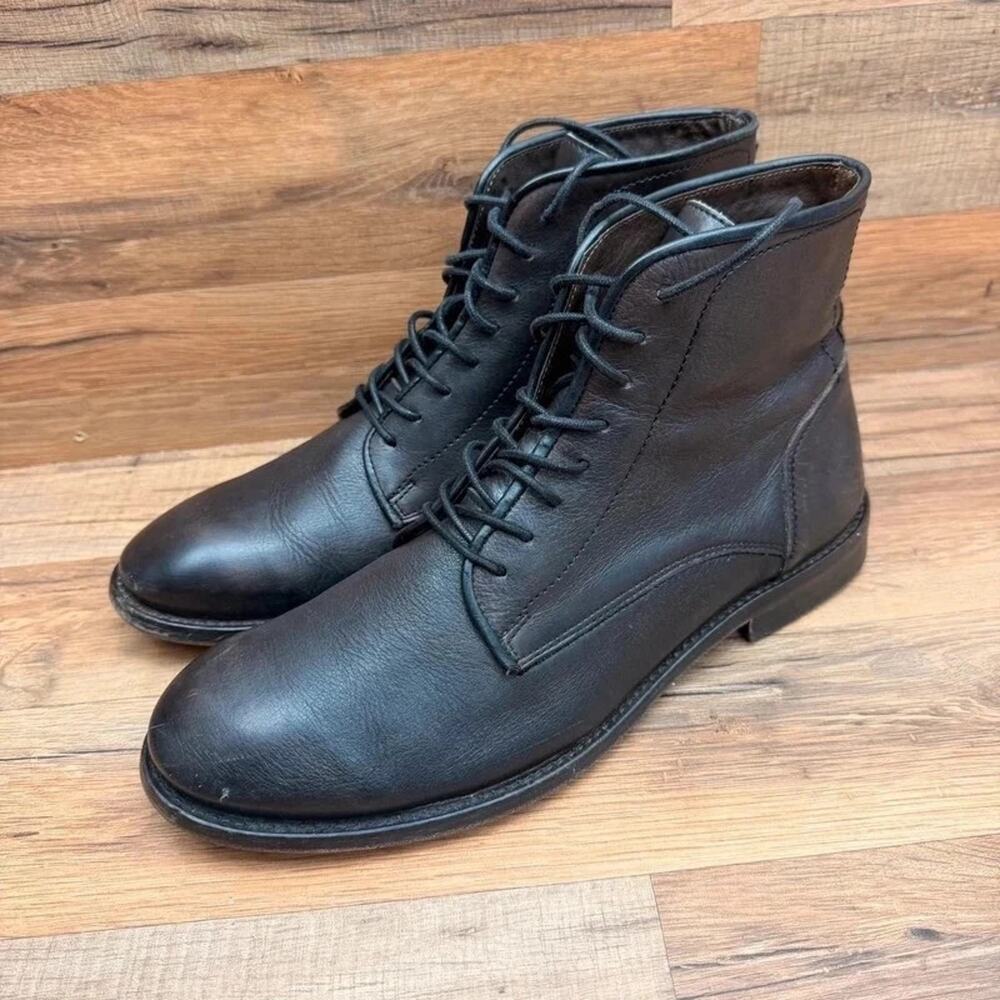 Hudson London Drum Dye Roughout leather brown Dress l Mens size 11 Boots